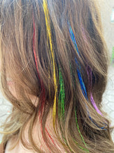 Load image into Gallery viewer, Rainbow Look 5 Pack - Sparkle Hair Extensions DIY kit