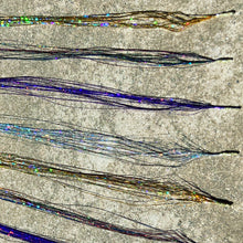 Load image into Gallery viewer, Silver Sparkle Hair Extension DIY Kit