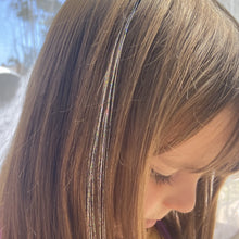 Load image into Gallery viewer, Silver Sparkle Hair Extension DIY Kit