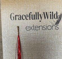 Load image into Gallery viewer, Red Sparkle Hair Extension DIY Kit