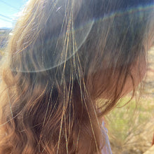 Load image into Gallery viewer, Gold Sparkle Hair Extension DIY kit