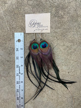 Load image into Gallery viewer, Eye On You Peacock Earrings