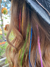 Load image into Gallery viewer, Rainbow Look 5 Pack - Sparkle Hair Extensions DIY kit