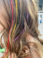 Load image into Gallery viewer, Rainbow Look 5 Pack - Sparkle Hair Extensions DIY kit