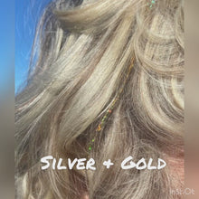 Load and play video in Gallery viewer, Gold Sparkle Hair Extension DIY kit
