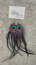 Load and play video in Gallery viewer, Eye On You Peacock Earrings
