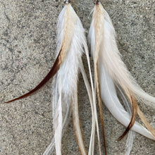 Load image into Gallery viewer, Prairie Cloud Feather Earrings
