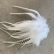 Load image into Gallery viewer, Winter White Feather Hair Clip
