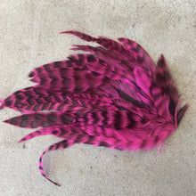 Load image into Gallery viewer, Electric Pink Feather Hair Clip
