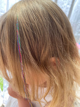 Load image into Gallery viewer, Rainbow Sparkle Hair Extension DIY Kit
