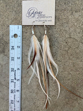 Load image into Gallery viewer, Prairie Cloud Feather Earrings
